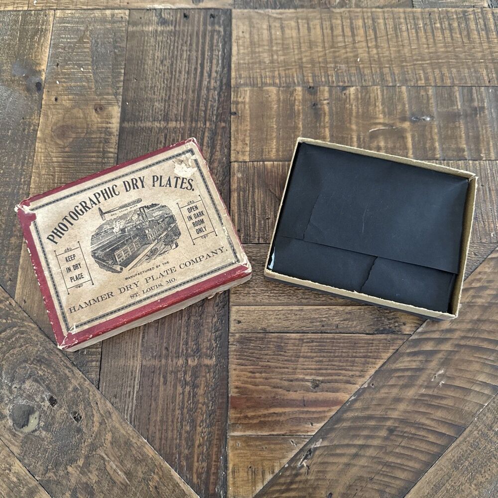 Antique Hammer Seed Photographic Dry Plates 4x5 Glass Negatives Vintage Photo